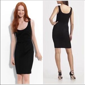 DVF Ulani black sleeveless body con dress size 6